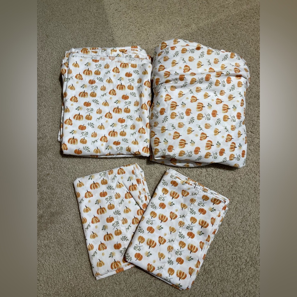 Shabby Chic Autumn Harvest Full size Sheet Set